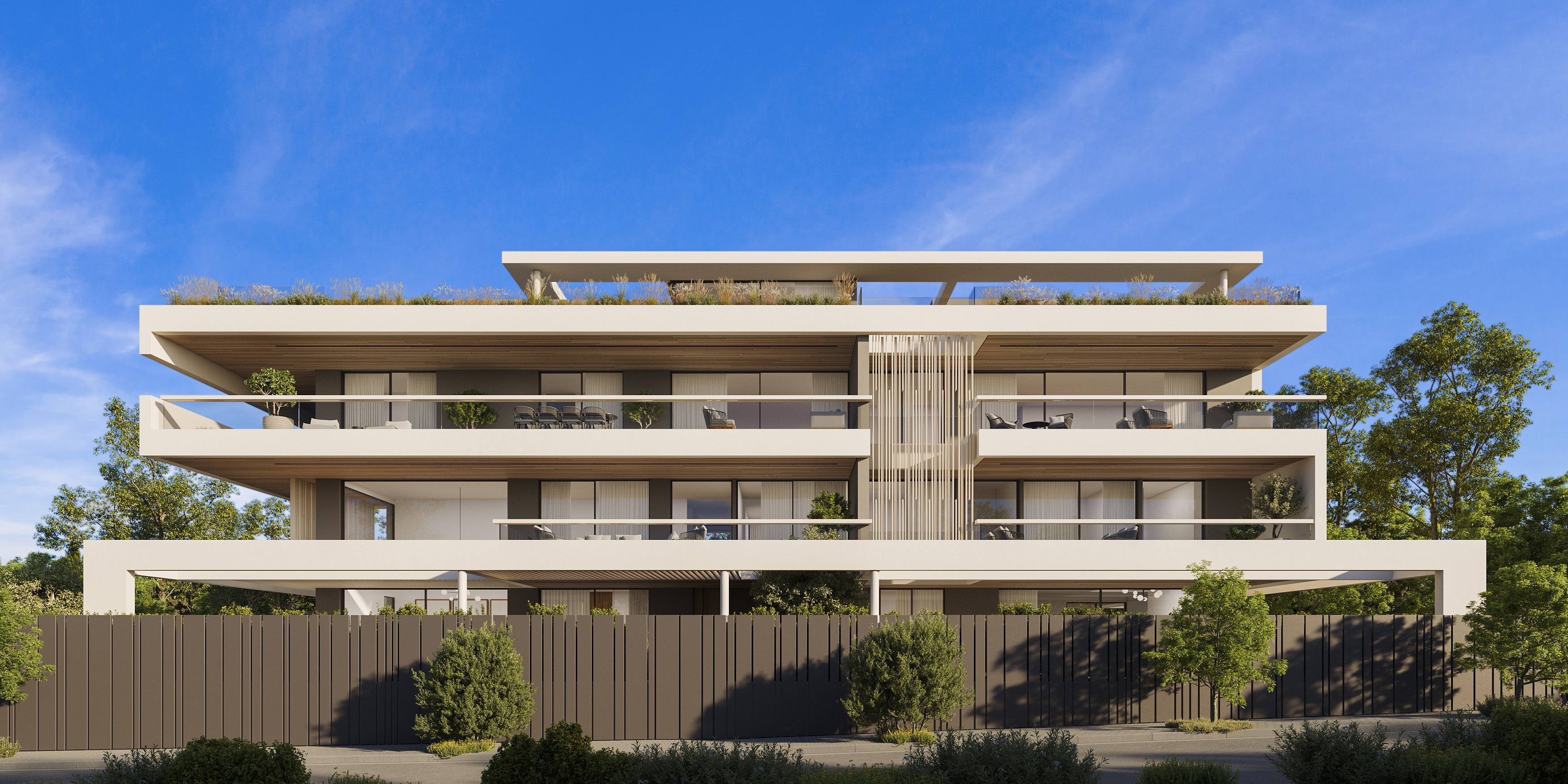 Η σύγχρονη πρόσοψη του συγκροτήματος Kastri Villas